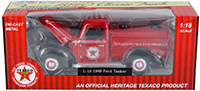 Show product details for Texaco - Texaco Ford Tanker (1940, 1/18 scale diecast model car, Red w/Black) 0605R