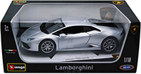 BBurago - Lamborghini Huracan LP 640-4 Hard Top (1/18 scale diecast model car, Silver) 11038SV