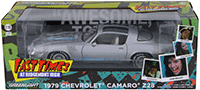 Show product details for Greenlight -  Chevrolet® Camaro® Z/28 T-Top "Fast Times at Ridgemont High" Movie (1979, 1/18 scale diecast model car, Gray) 12986