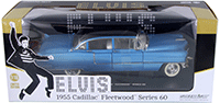 Show product details for Greenlight Hollywood - Elvis Presley Cadillac® Fleetwood™ Series 60 Hard Top (1955, 1/18 scale diecast model car, Blue) 13502