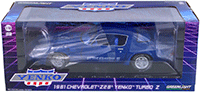 Show product details for Greenlight Yenko - Chevrolet® Z28® Yenko™ Turbo Z Hard Top (1981, 1/18 scale diecast model car, Blue) 13520