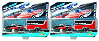 Maisto Design Tow & Go - Chevrolet® Silverado™ SS™ Pick-Up Truck/Car Trailer (2004, 1/64 scale diecast model car, Red/Black) 15368SIV