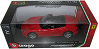 Show product details for BBurago Ferrari Race & Play - Ferrari California T Open Top (1/18 scale diecast model car, Red) 16007R
