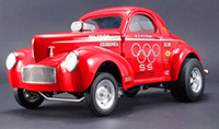 Show product details for Acme - SS Gasser  (1941, 1/18 scale diecast model car, Red) 1800908