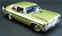 Show product details for GMP - Chevrolet Nova Yenko Deuce Hard Top (1970, 1/18 scale diecast model car, Green) 18831