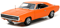 Show product details for Greenlight - Artisan Dodge Charger 500 HEMI Hard Top (1970, 1/18 scale diecast model car, Orange) 19028
