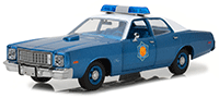 Greenlight - Artisan Plymouth Fury Police Pursuit Arkansas State Police "Smokey and The Bandit™" (1975, 1/18 scale diecast model car, Blue/White) 19044