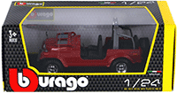 BBurago - Jeep Wrangler (1/24 scale diecast model car, Blue) 22033R