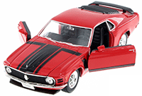 Show product details for Welly - Ford Mustang Hard Top (1970, 1/24 scale diecast model car, Asstd.) 22088/4D