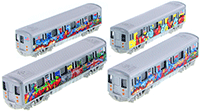 Show product details for Metro Subway with Graffiti (7" diecast model car, Gray) 2233DGF