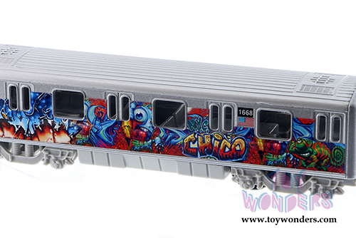 Metro Subway with Graffiti (7" diecast model car, Gray) 2233DGF