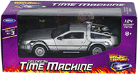 Show product details for Welly - Back to the Future DeLorean Time Machine (1/24 scale diecast model car, Silver) 22443W/24
