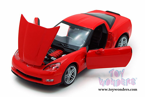 Welly - Chevrolet® Corvette® Z06 Hard Top (2007, 1/24 scale diecast model car, Red) 22504W/R