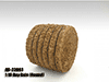 Show product details for American Diorama Accessories - Hay Bale (1/18 scale, Dark Yellow) 23983