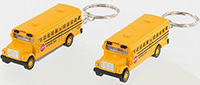 Show product details for Kinsmart - School Bus Key chain (2.5", Yellow) 2523DK