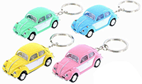 Show product details for Kinsmart - Volkswagen Classical  Beetle Key Chain (1967, 1/64 Scale diecast model car, Asstd.) 2543DYK
