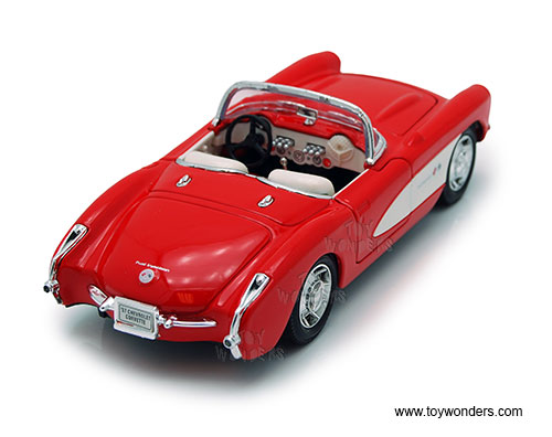 Welly 1957 Chevrolet Corvette 1:24-1:27 Diecast Model Toy Car 29393-4D 