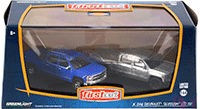 Greenlight Firstcut - Chevrolet Silverado LTZ Z71 (2014, 1/64 scale diecast model car, Blue and Bare metal) 29827