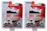 Show product details for Greenlight - International® DuraStar® Tow Truck Indycar (2018, 1/64 scale diecast model car, White) 29952/48