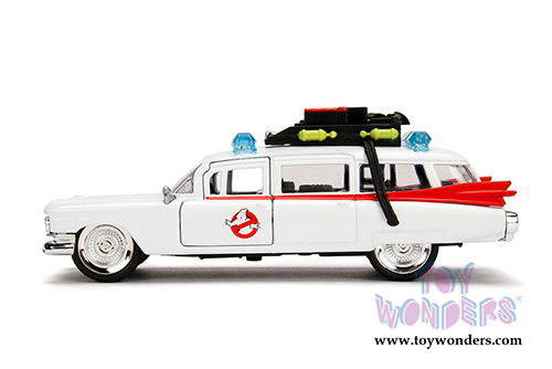 Jada Toys - Metals Die Cast | Ghostbusters™ Ecto-1™ Cadillac Ambulance (1/32 scale diecast model car, White) 30207DP1