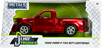 Show product details for Jada Toys - Metals Die Cast Just Trucks | Ford F-150 SVT Lightning Pick Up (1999, 1/24 scale diecast model car, Asstd.) 30357WA1