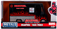 Show product details for Jada Toys - Metals Die Cast | Deadpool™ Taco Truck (1/32, diecast model car, Black) 30864