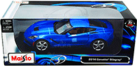 Show product details for Maisto - Chevrolet Corvette Stingray Hard Top (2014, 1/18 scale diecast model car, Blue) 31182