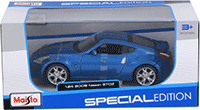 Show product details for Maisto - Nissan 370Z Hard Top (2009, 1/24 scale diecast model car, Blue) 31200BU
