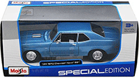 Maisto - Chevrolet Nova SS Coupe Hard Top (1970, 1/24 scale diecast model car, Blue) 31262BU
