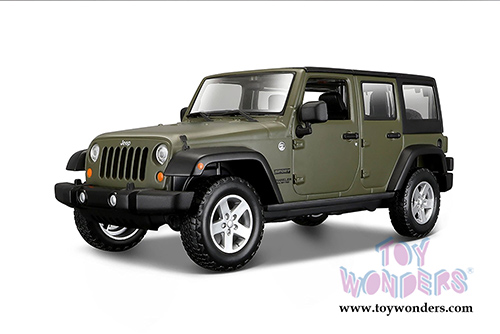 Maisto - Special Edition Trucks | Jeep® Wrangler Unlimited (2015, 1/24 scale diecast model car, Green) 31268GN