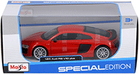 Maisto -  Audi R8 V10 Plus Hard Top (1/24 scale diecast model car, Red) 31513R