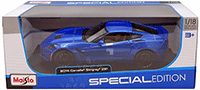 Show product details for Maisto - Chevrolet Corvette Stingray Hard Top (2014, 1/18 scale diecast model car, Blue) 31677BU