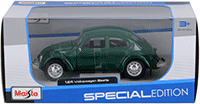 Show product details for Maisto - Volkswagen Beetle Hard Top (1973, 1/24 scale diecast model car, Green) 31926GN