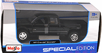 Maisto - Chevy Silverado Pick Up Truck (1/27 scale diecast model car, Black) 31941BK