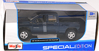 Show product details for Maisto - Dodge Ram Quad Cab Pick Up Truck (2002, 1/27 scale diecast model car, Blue) 31963BU