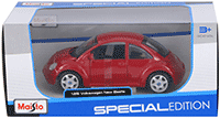 Show product details for Maisto - Volkswagen New Beetle Hard Top (1/25 scale diecast model car, Red) 31975R
