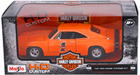 Show product details for Maisto HD Custom - Dodge Charger R/T #1 Hard Top (1969, 1/25 scale diecast model car, Orange) 32196OR
