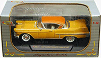 Show product details for Signature Models - Cadillac Series 62 Coupe de Ville Hard Top (1957, 1/32 scale diecast model car, Yellow) 32359YL