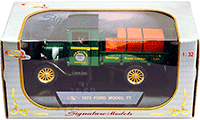 Show product details for Signature Models - Ford Model TT Pick Up Saw Mill River w/ Lumber  (1923, 1/32 scale diecast model car, Green) 32385GN