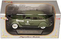 Signature Models - Chrysler Airflow US Army Issued (1936, 1/32 scale diecast model car, Green) 32519GN