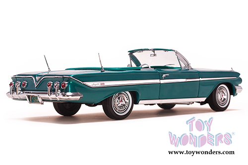 Sun Star USA - Chevy Impala Convertible (1961, 1/18 scale diecast model car, Twilight Turquoise) 3407