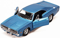 Show product details for Showcasts Collectibles - Dodge Charger Hard Top (1969, 1/24 scale diecast model car, Asstd.) 34256