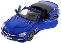 Show product details for Showcasts Collectibles - Mercedes-Benz SL 63 AMG Convertible (2012, 1/24 scale diecast model car, Asstd.) 34503