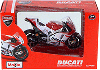 Show product details for Maisto - MotoGP | Ducati CorseTeam #04 and #29 Motorcycles (2015, 1/18 scale diecast model car, Red) 34588
