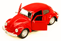 Show product details for Showcasts Collectibles - Volkswagen Beetle Hard Top (1/24 scale diecast model car, Red) 34926