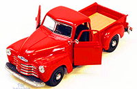 Show product details for Showcasts Collectibles - Chevy 3100 Pickup Truck (1950, 1/24 scale diecast model car, Asstd.) 34952