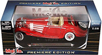 Maisto Premiere - Mercedes Benz 500K Typ Special Roadster Convertible (1936, 1/18 scale diecast model car, Red) 36862