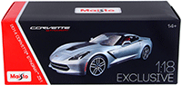 Show product details for Maisto Exclusive - Corvette Stingray Z51 Hard Top (2014, 1/18 scale diecast model car, Red) 38132R
