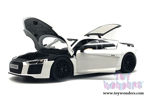 Maisto Exclusive - Audi R8 V10 Plus Hard Top (1/18 scale diecast model car, White) 38135W