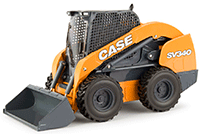 Show product details for Tomy ERTL Case - SV340 Skid Steer Loader (1/16 scale diecast model car, Yellow) 44121